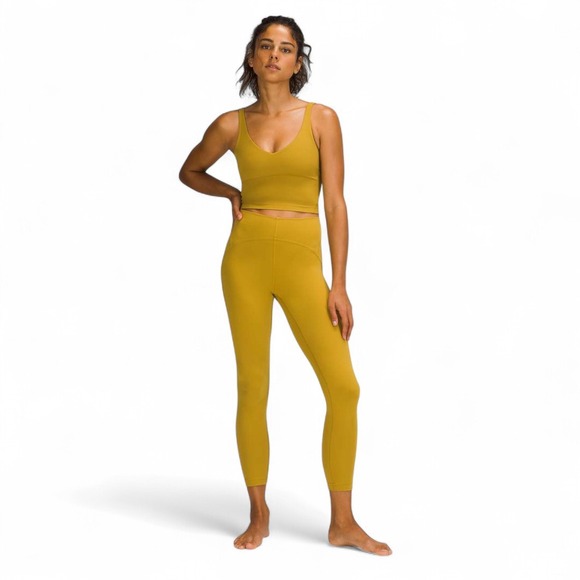 lululemon athletica Pants - Lululemon Instill High Rise 25" Leggings Auric Gold Sz 4 Yoga Pants